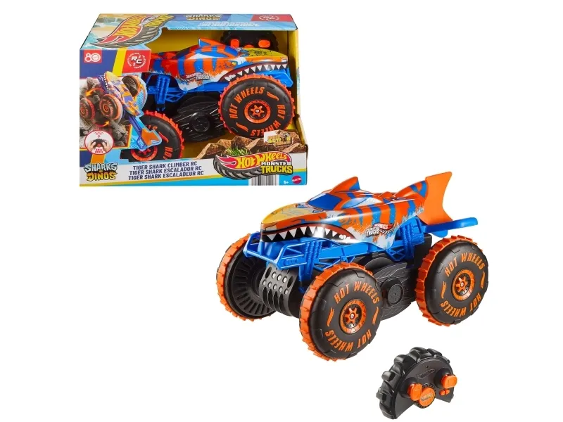 Hot Wheels Monster Trucks Tiger Shark Climber RC Vehicle