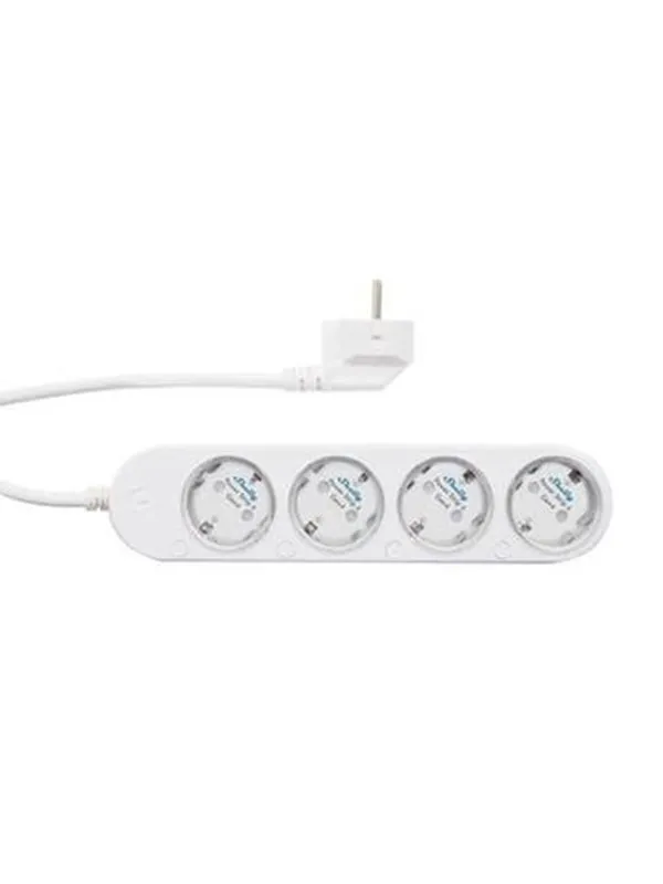 Shelly Power Strip Gen4 White - WiFi- og Zigbee-smartstrømskinne
