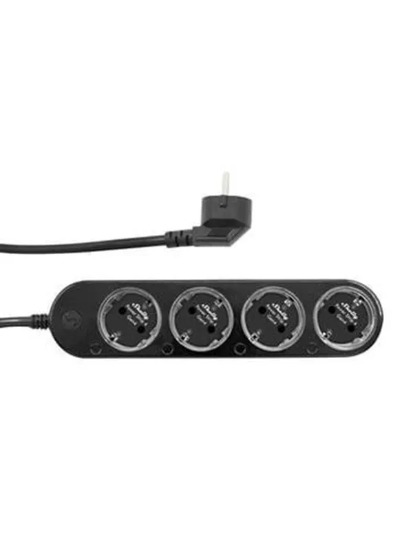 Shelly Power Strip Gen4 Black - WiFi- og Zigbee-smartstrømskinne