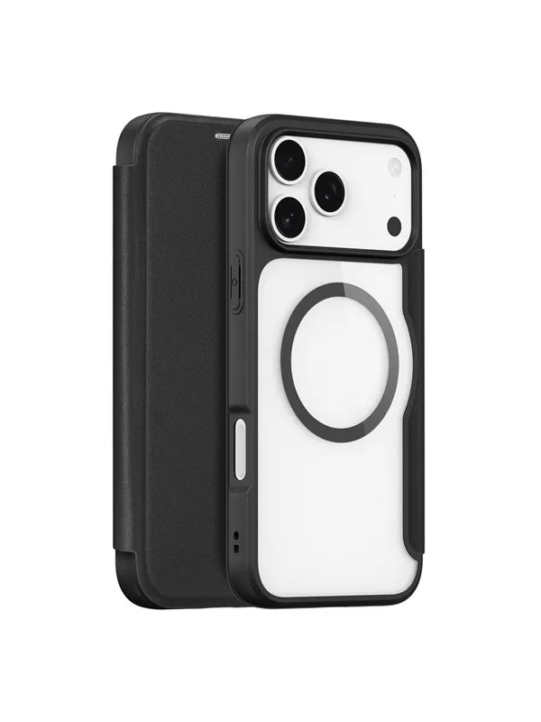 Dux Ducis Skin X Pro Case for iPhone 17 Pro Max with Wallet MagSafe Compatible - Black