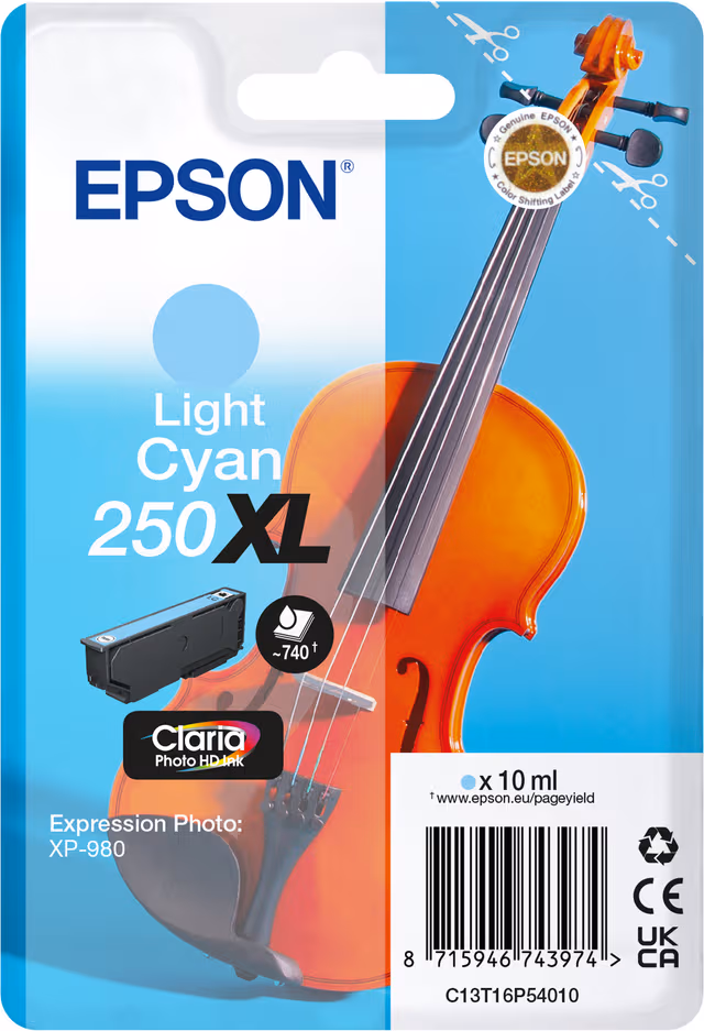 Epson 250XL - light cyan - original - ink cartridge