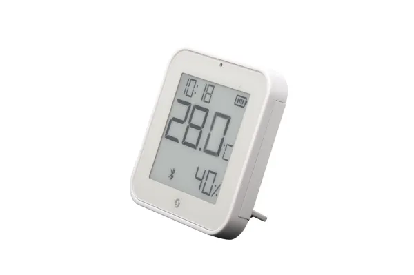 Shelly BLU H&T Display ZB white - Bluetooth- og Zigbee-sensor for temperatur og luftfuktighet