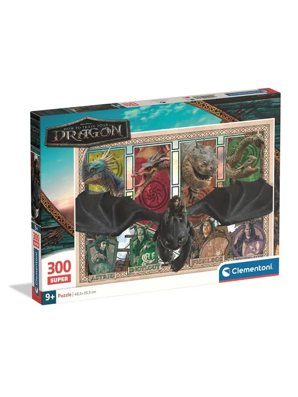 Clementoni Puzzle How To Train Your Dragon 300 pieces Gulv