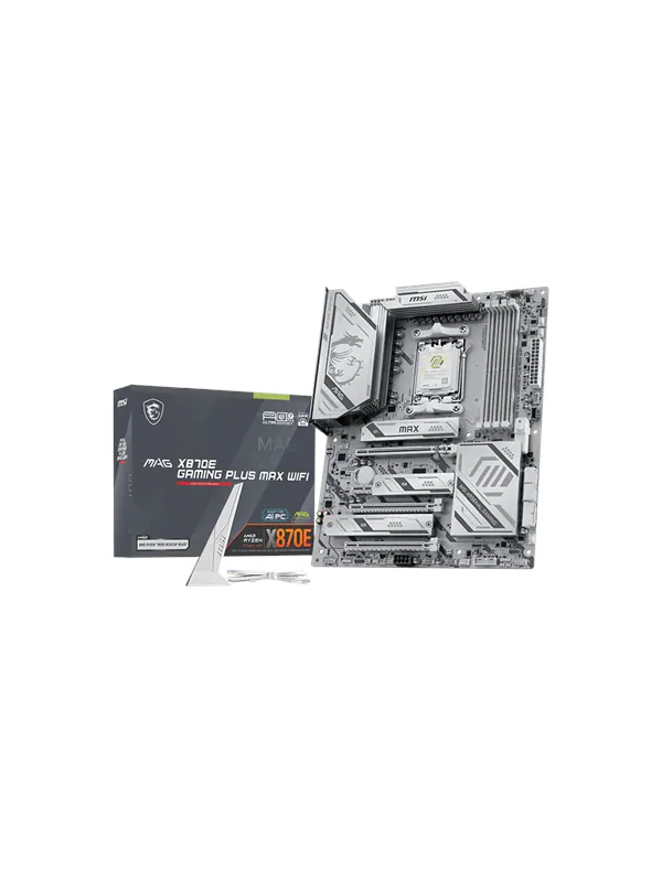 MSI MAG X870E GAMING PLUS MAX WIFI Hovedkort - AMD X870E - AMD AM5 - DDR5 RAM - ATX
