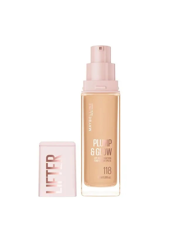 L'Oréal Paris 30ml.- New York Lifter Plump & Glow Foundation 118