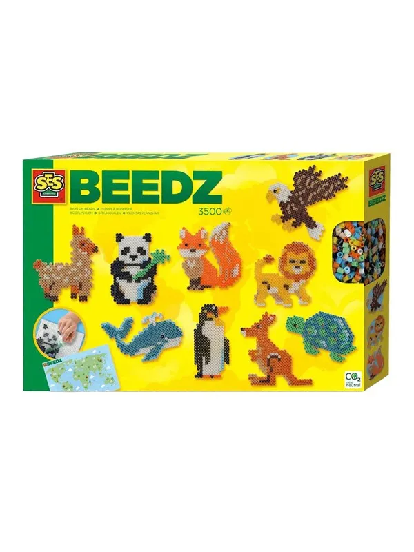 SES Creative Iron-on Beads - World Animals