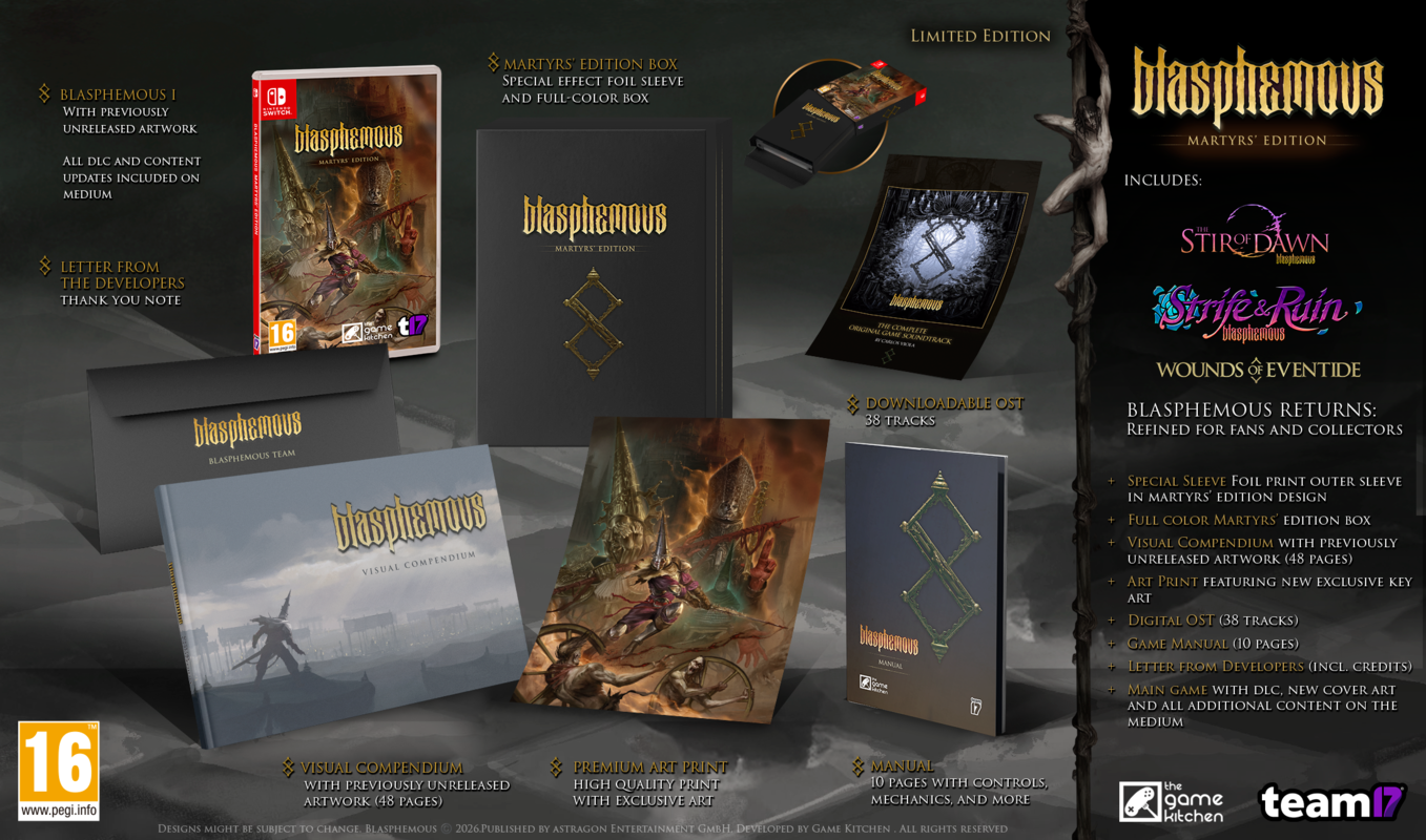 Blasphemous: Martyr's Edition (Limited Edition) - Nintendo Switch - Platformer