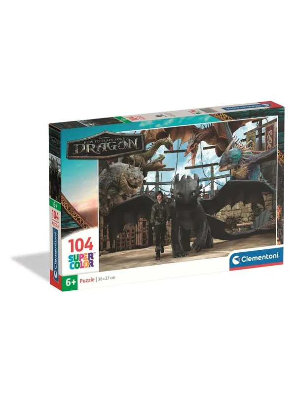 Clementoni How To Train Your Dragon 2025 puzzle 104 pieces Gulv