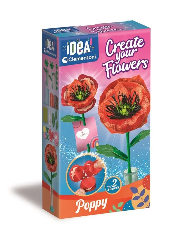 Clementoni Create Your Flowers Poppy