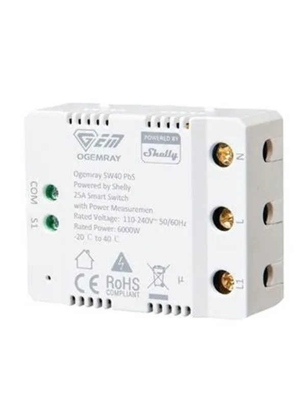 Shelly Smart relay 25A - Powered By