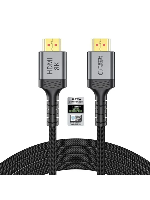 Tech-Protect UltraBoost HDMI 2.1 4K 120HZ / 8K 60HZ 300cm Cable - Black