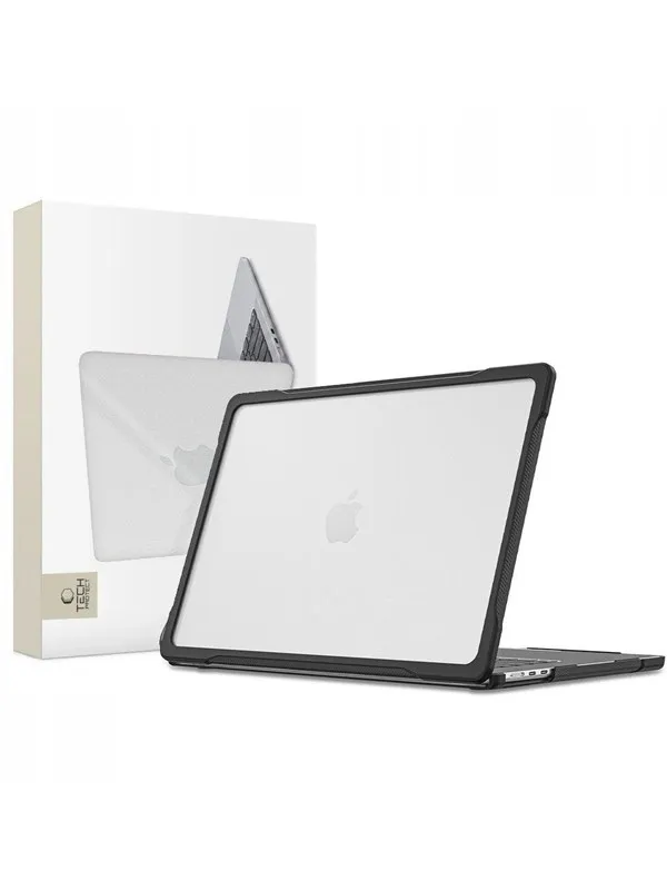 Tech-Protect  Velar Case for MacBook Air 13" 2023 / 2024 / 2025 / 2026 - Clear Black