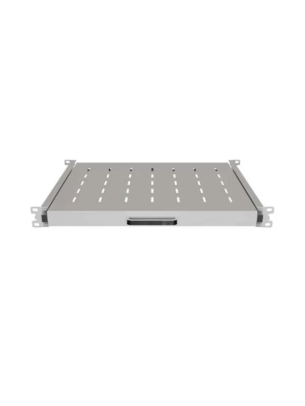 Lanberg - rack sliding shelf - 445 x 350 mm load capacity up to 35 kg 4-point mounting - 1U