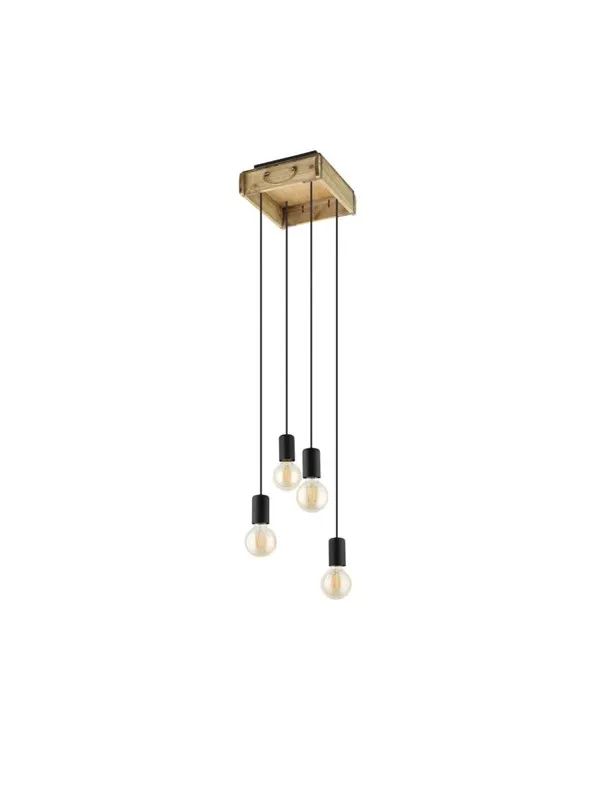 EGLO WOOTTON pendant black/brown