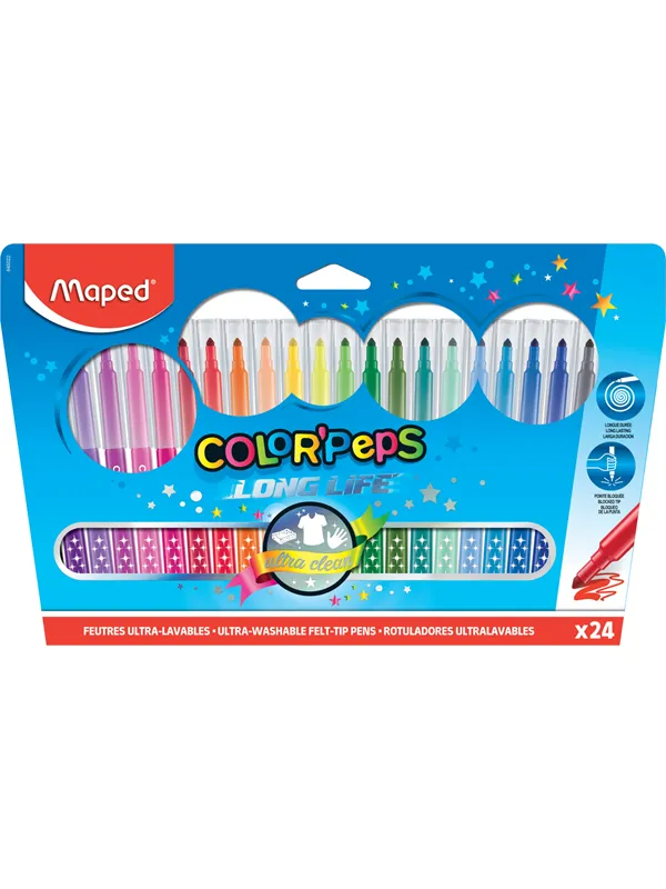 Maped Color'Peps Long Life felt-pens x24