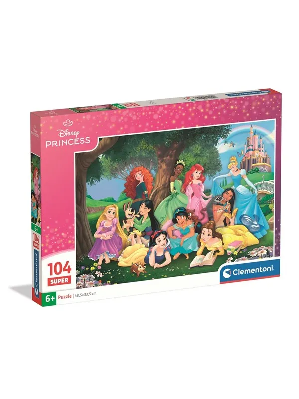 Clementoni Puzzle Super Disney Princess 2026 104 pieces Gulv