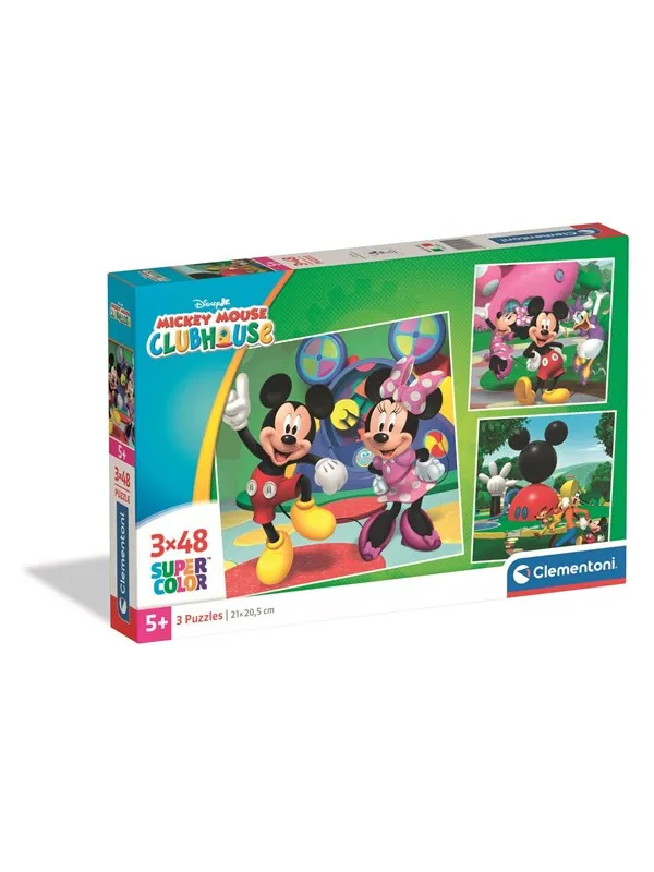 Clementoni Puzzle Mickey Mouse Club House 2026 3x48 pieces Gulv