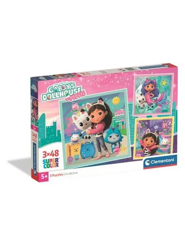 Clementoni Puzzle Gabby'S Dollhouse 2026 3x48 pieces Gulv
