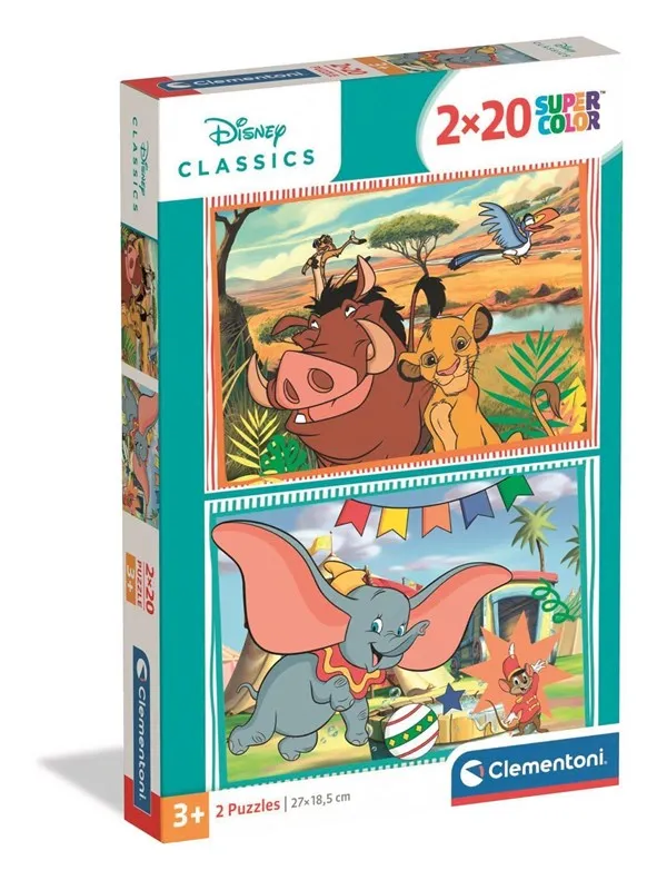 Clementoni Puzzle Disney Classic 2026 2x20 pieces Gulv