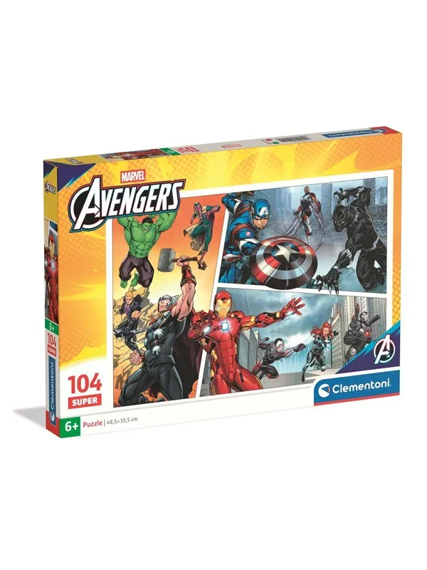 Clementoni Puzzle Super Avengers 104 pieces Gulv