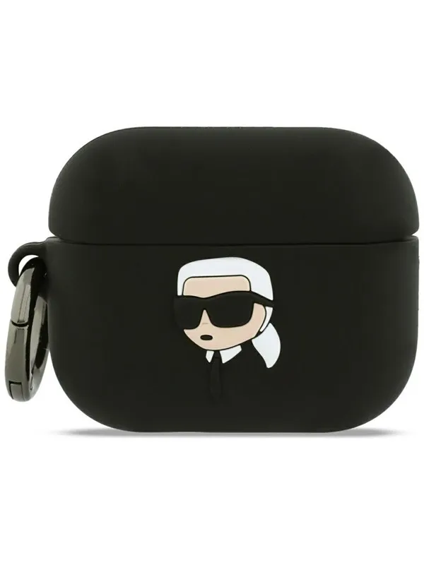 Karl Lagerfeld Silicone Karl Head 3D Case for AirPods Pro 3 - Black