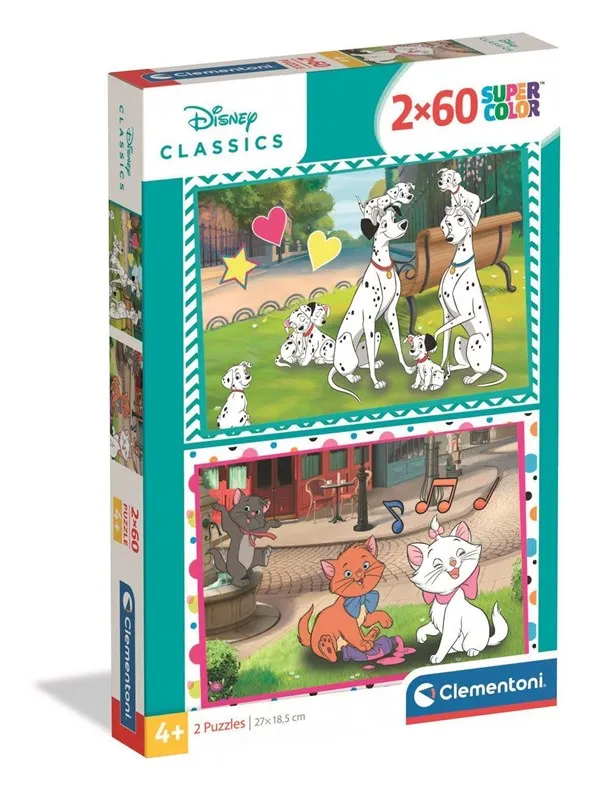 Clementoni Puzzle Disney Classic 2026 2x60 pieces Gulv
