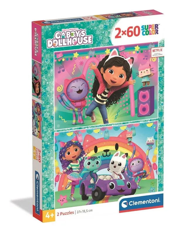 Clementoni Puzzle Gabby's Dollhouse 2x60 pieces (2025) Gulv