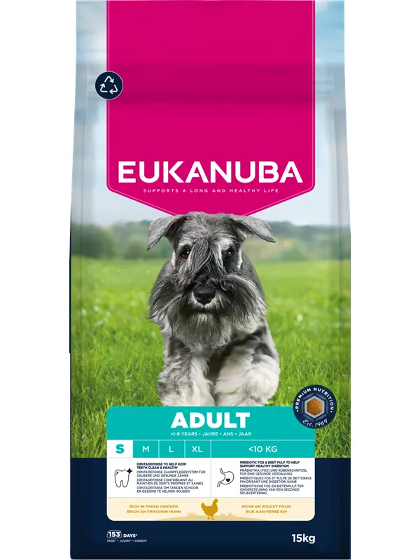 Eukanuba Premium Nutrition Adult Small Breed Chicken - dry dog food - 15kg