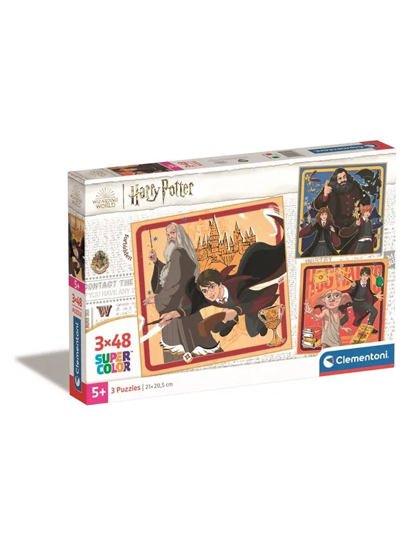 Clementoni Puzzle Square - Harry Potter 3x48 pieces Gulv