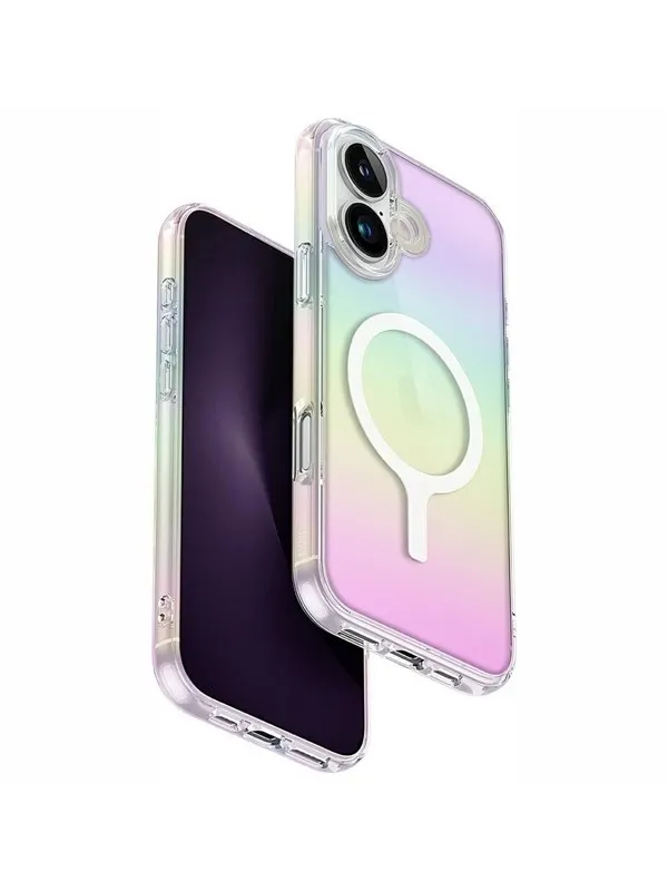 UNIQ  Iridescia Magclick Charging Case for iPhone 16 Plus - Multicolor