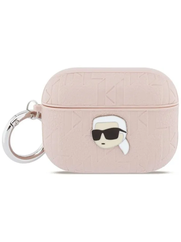 Karl Lagerfeld Monogram Karl Head Case for AirPods Pro 3 - Pink