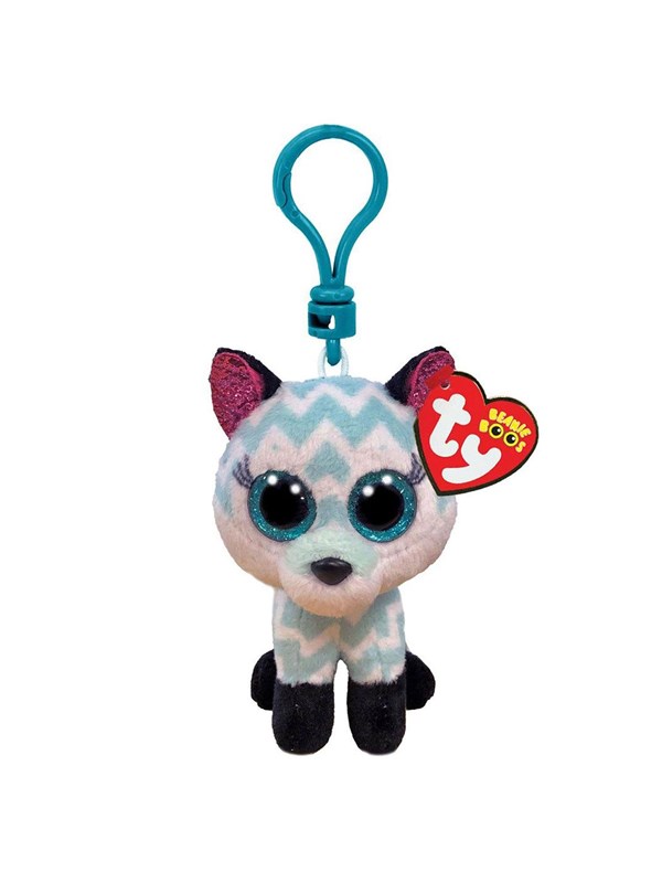Ty Beanie Boo Clips - Atlas Aqua Fox 7cm