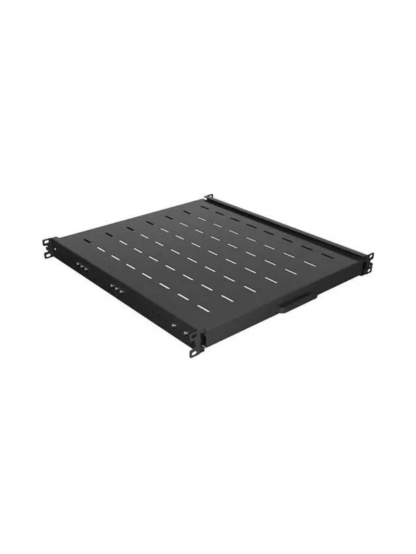 Lanberg - rack sliding shelf - 445 x 500 mm load capacity up to 35 kg 4-point mounting - 1U