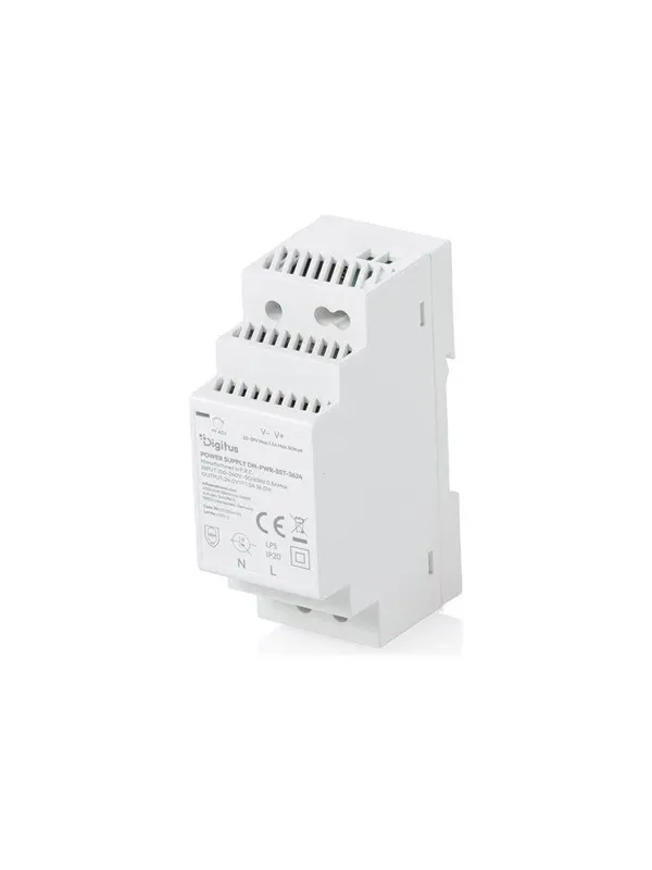 DIGITUS - power supply - 24 V step-shape slim class II - 36 watt Strømforsyning (PSU) - 36 Watt - ATX - 80 Plus