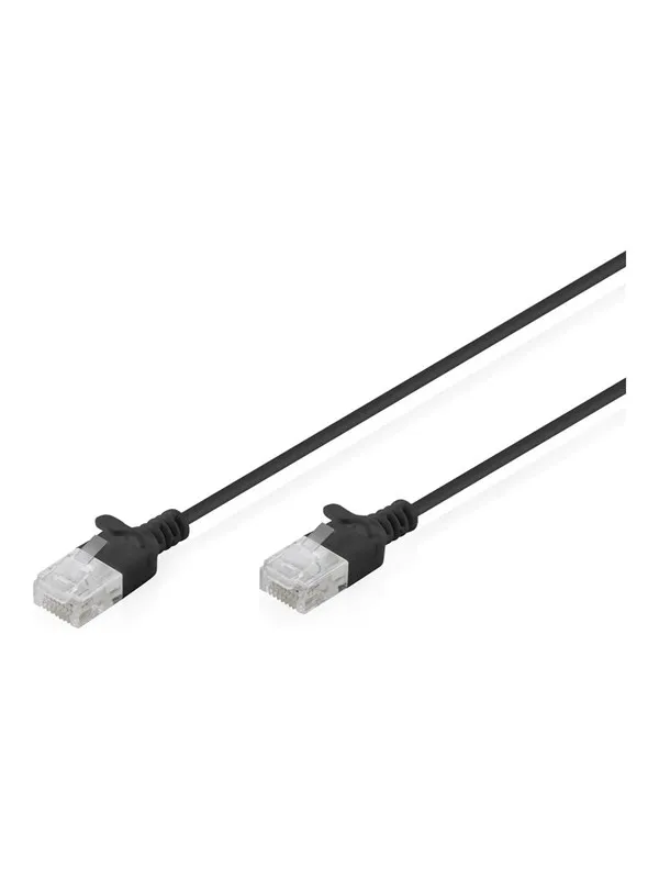 DIGITUS patch cable - 2 m - black - Svart
