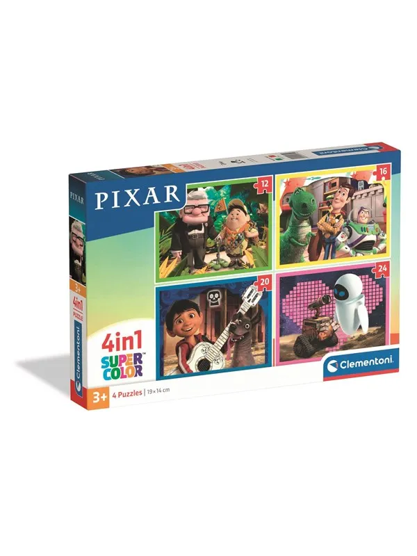 Clementoni Puzzle 4-in-1 Pixar 2026 Gulv