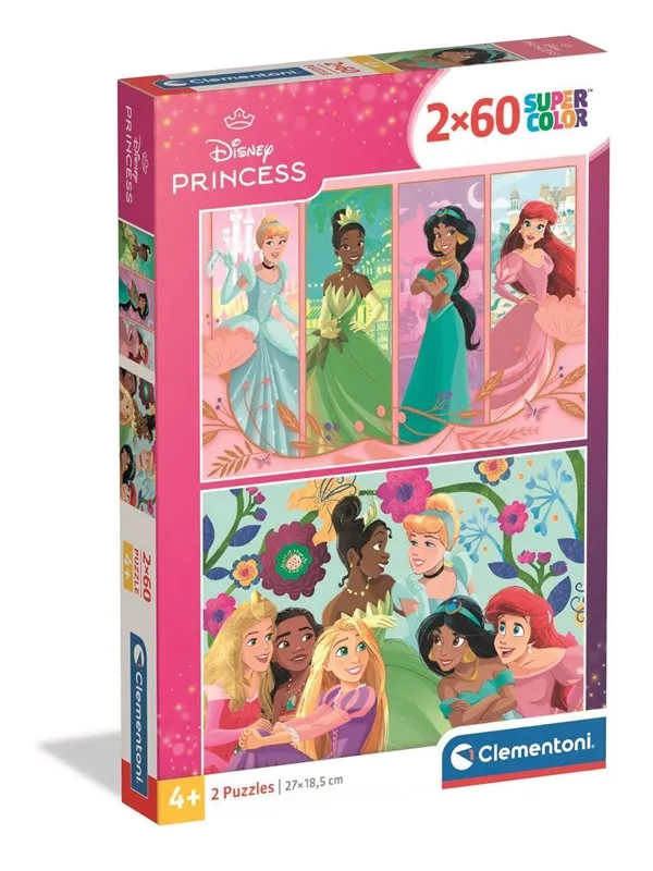 Clementoni Puzzle Disney Princess 2x60 pieces Gulv
