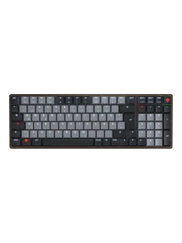 Cherry KW - keyboard - 96% compact - QWERTZ Input Device - Tastatur - Svart