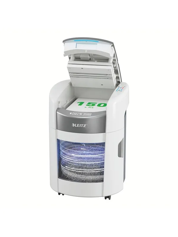 Leitz IQ OptiMax Autofeed Home Office 150 P5 Micro Cut Paper Shredder