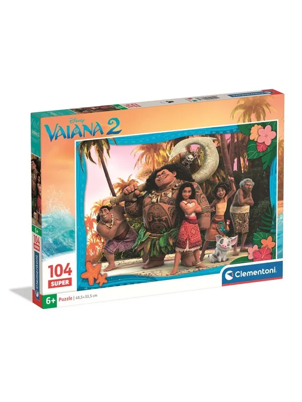 Clementoni Puzzle Disney Vaiana 2 104 pieces Gulv