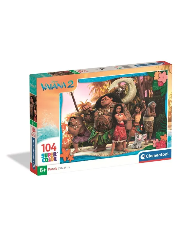 Clementoni Puzzle Disney Vaiana 2 104 pieces Gulv