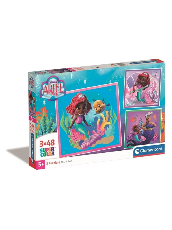 Clementoni Puzzle Square - Disney Ariel 3x48 pieces Gulv