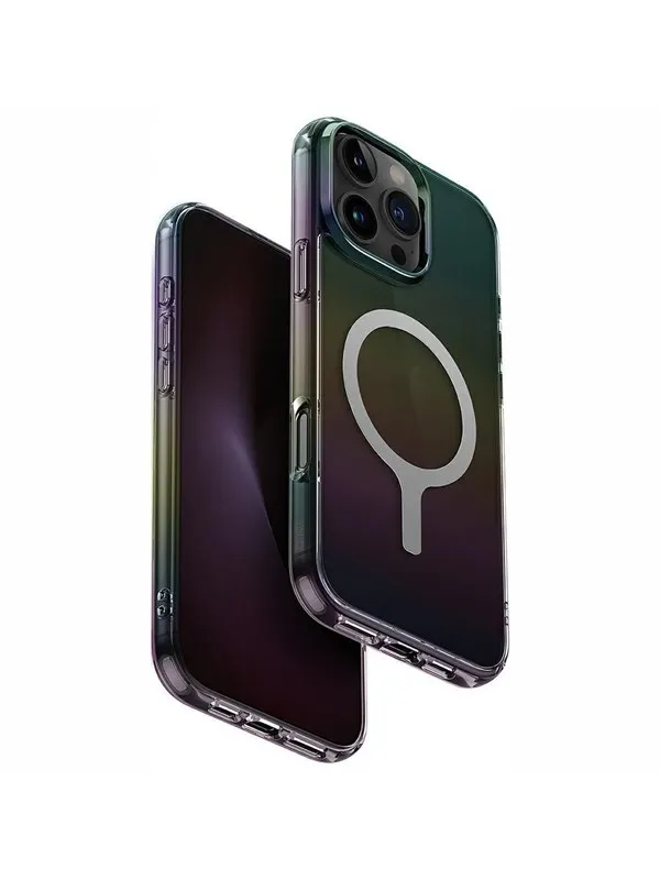 UNIQ  Iridescia Magclick Charging Case for iPhone 16 Pro Max - Black