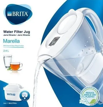BRITA Marella Vannfilterkanne Hvit