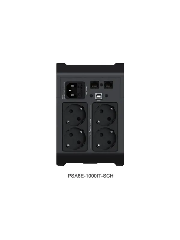 Vertiv PowerUPS 200 Essential Series PSA6E-1000IT-SCH - UPS - 525 Watt - 1000 VA
