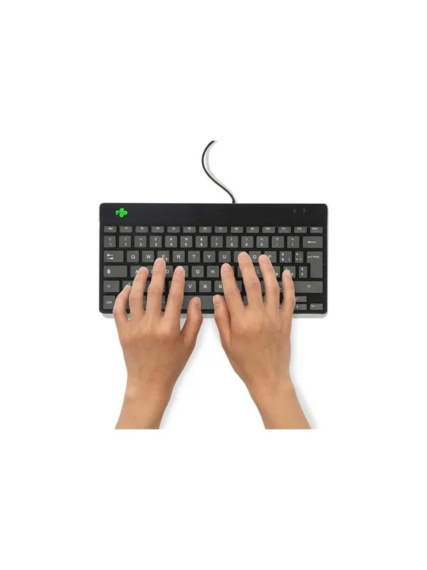 R-Go Tools R-Go Compact Break - keyboard - with integrated break indicator - QWERTY - Italian - black Input Device - Tastatur - Italiensk - Svart