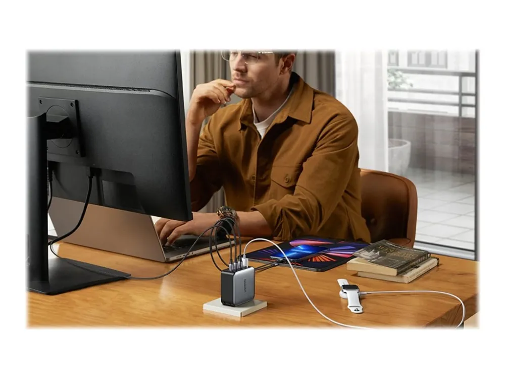 UGREEN Nexode GaN 100W Quad USB Charger - Black