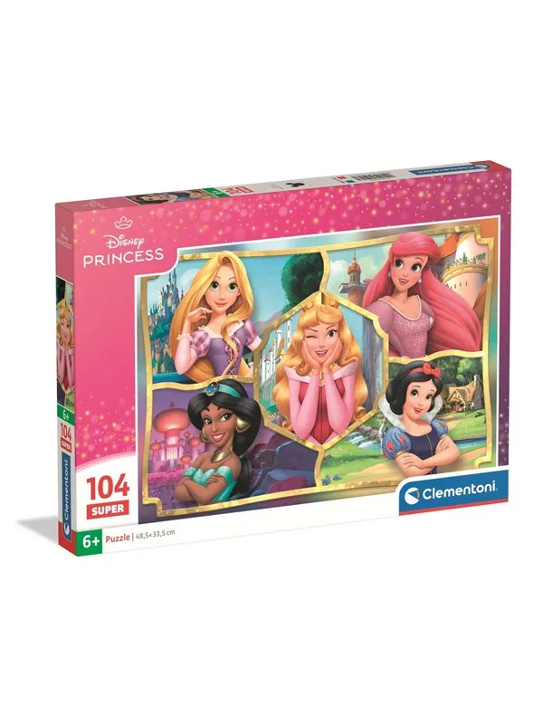 Clementoni Puzzle Super Disney Princess 104 pieces Gulv