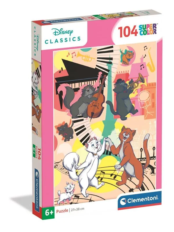 Clementoni Puzzle Aristocats 104 pieces Gulv