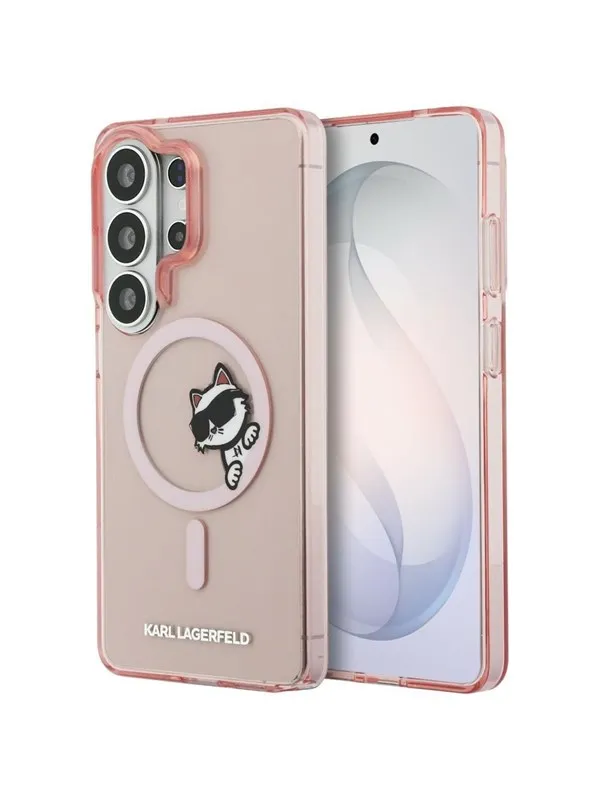 Karl Lagerfeld IML Peekaboo Choupette MagSafe Case for Samsung Galaxy S26 Ultra - Pink